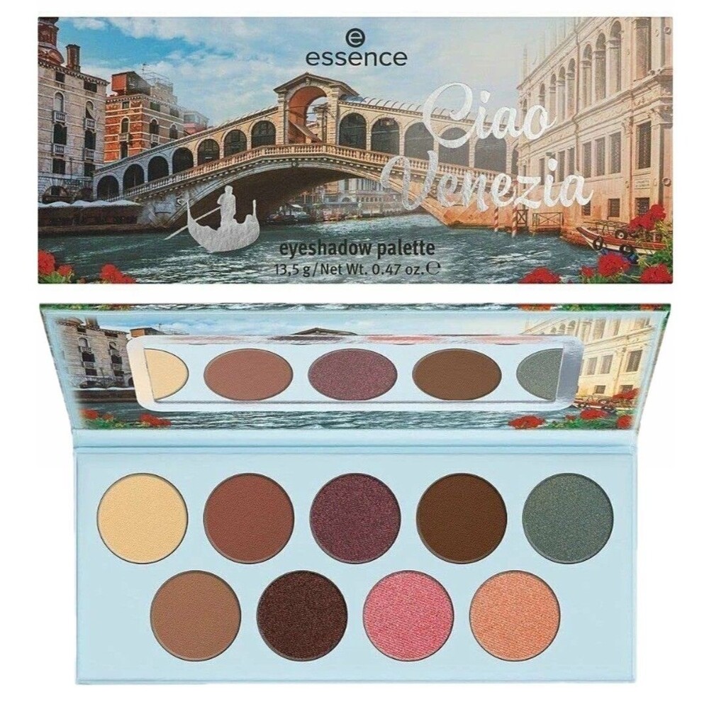 essence Eyeshadow Palette - 9 Highly Pigmented Eyeshadows - 08 Ciao Venezia